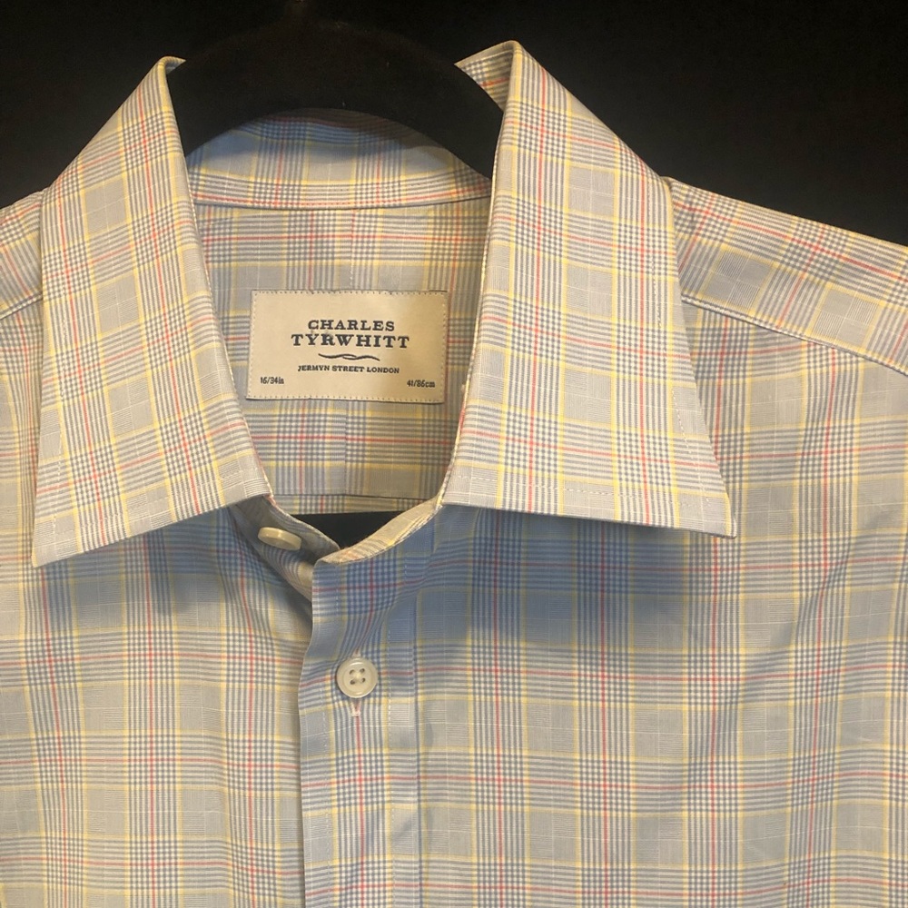 Charles Tyrwhitt Blue/Yellow/Red shirt 16/34